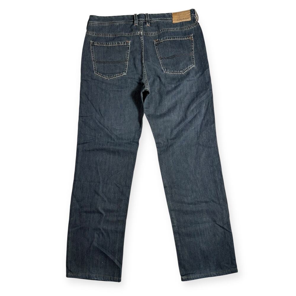 Tommy Bahama 36x32 Jeans Dark Wash Straight Denim Lyocell Blend Men M07 - Picture 3 of 6